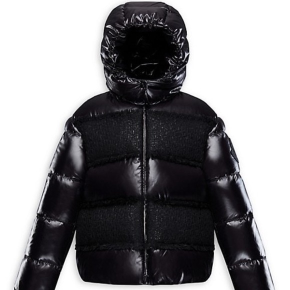 Moncler Other - Moncler girls Elbe wool blend tweed puffer jacket